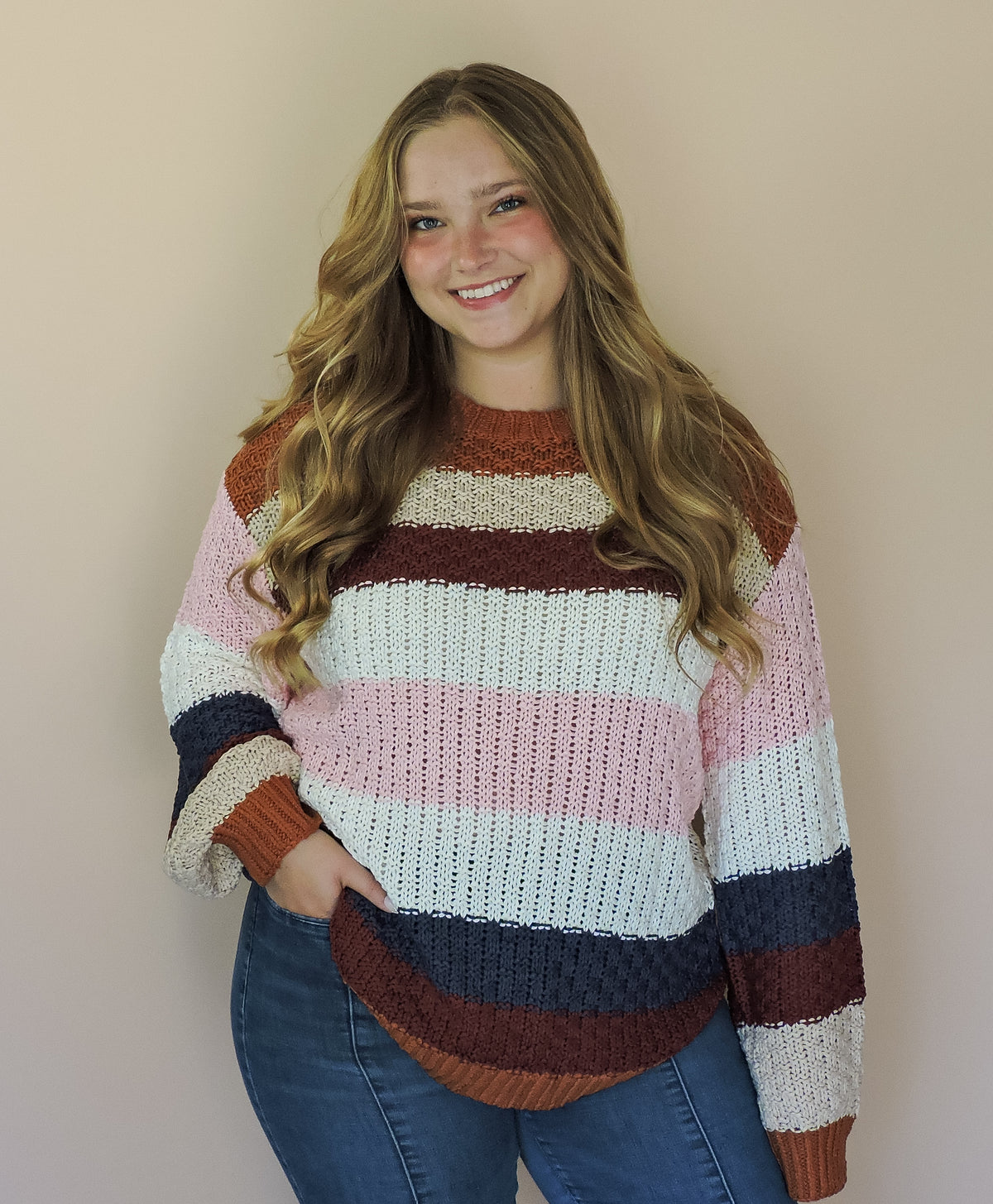 The Cocoa & Blush Sweater