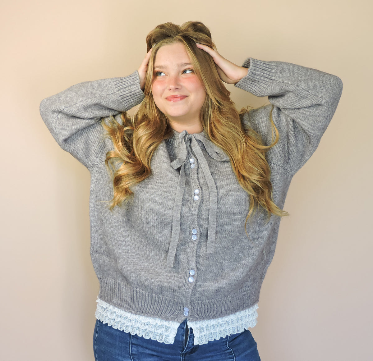 The Lace Trim Cardigan