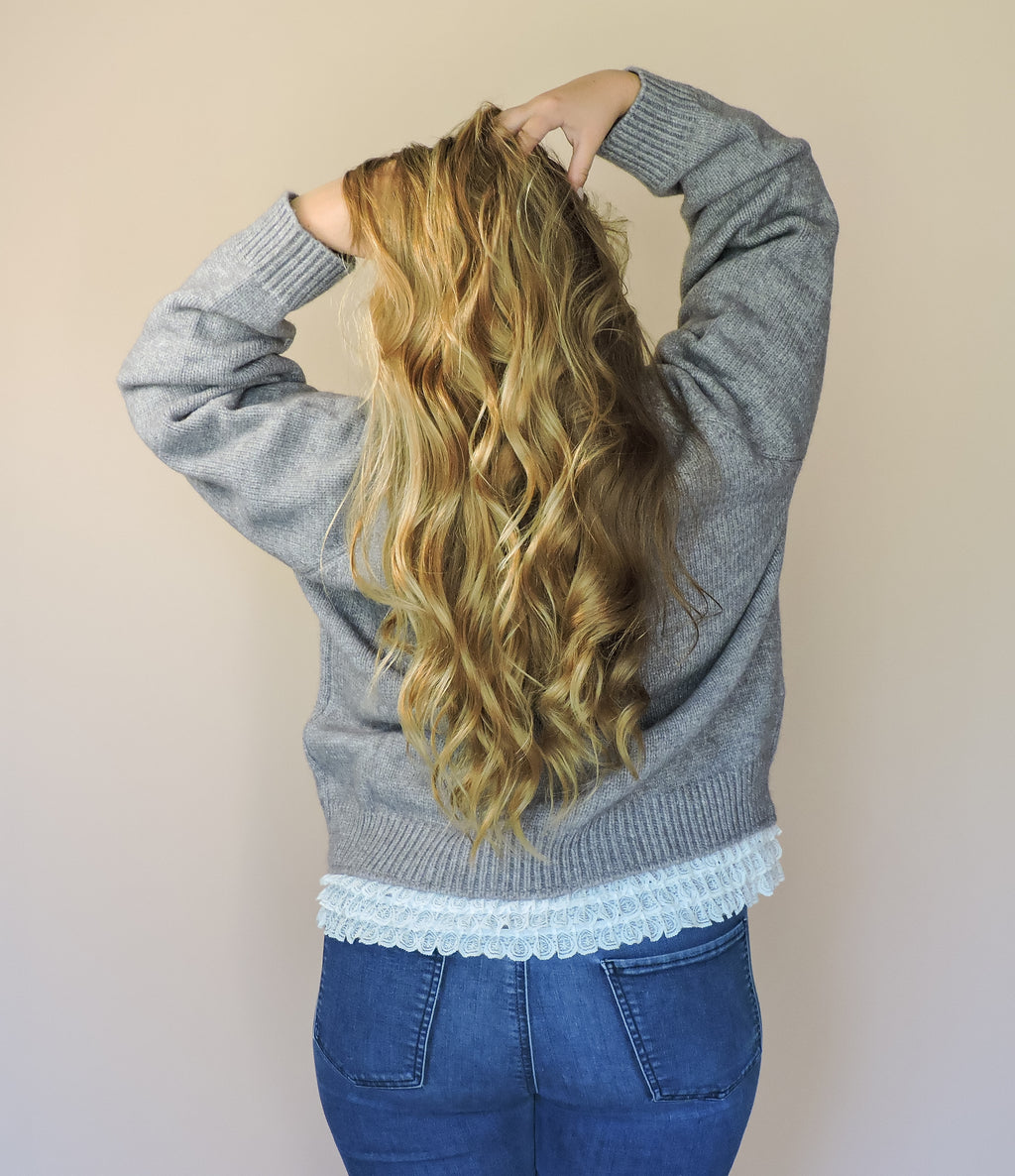 The Lace Trim Cardigan