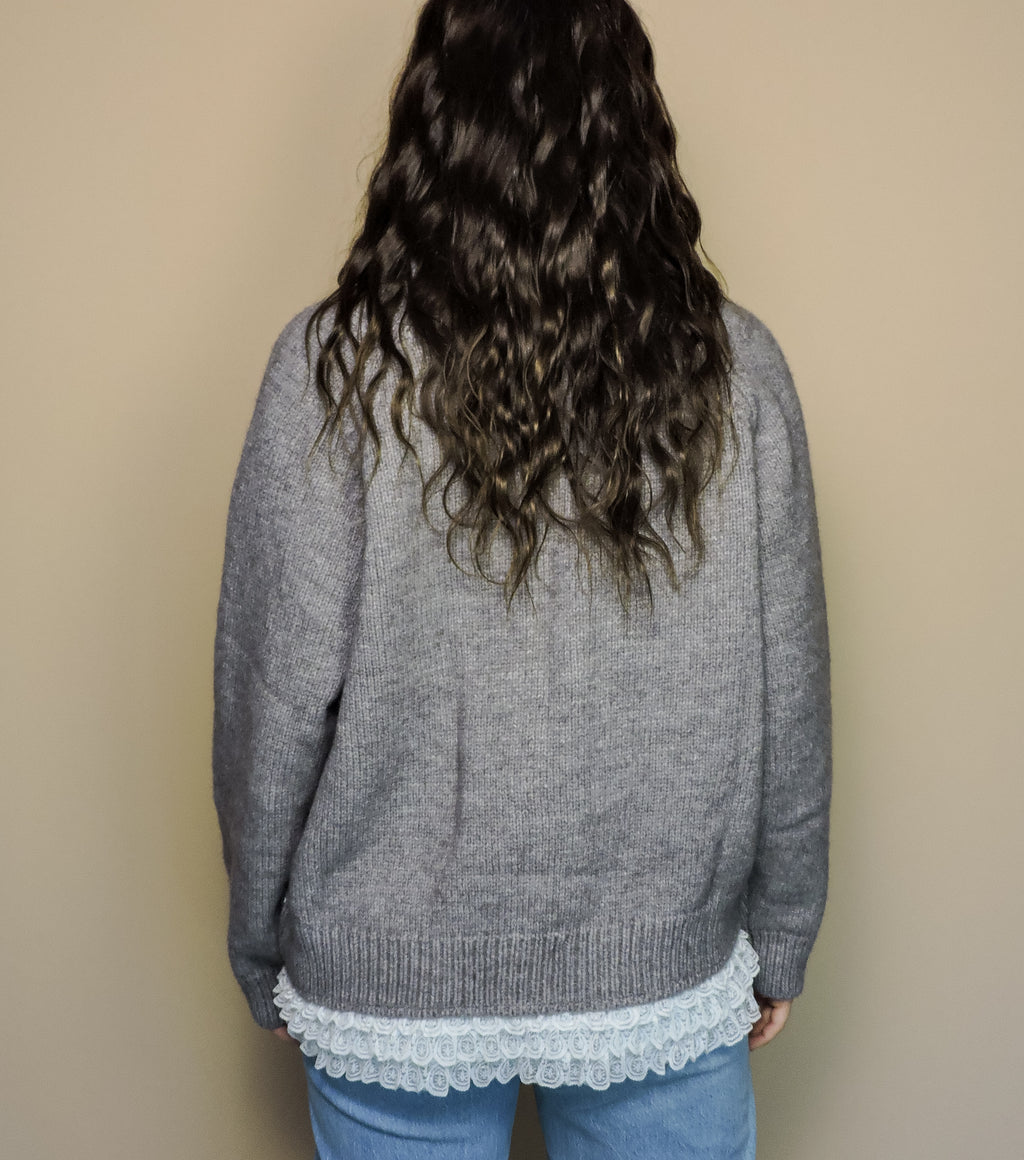 The Lace Trim Cardigan