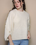 The Buttoned Sleeve Sweater