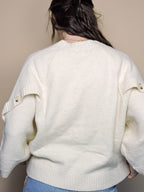 The Buttoned Sleeve Sweater