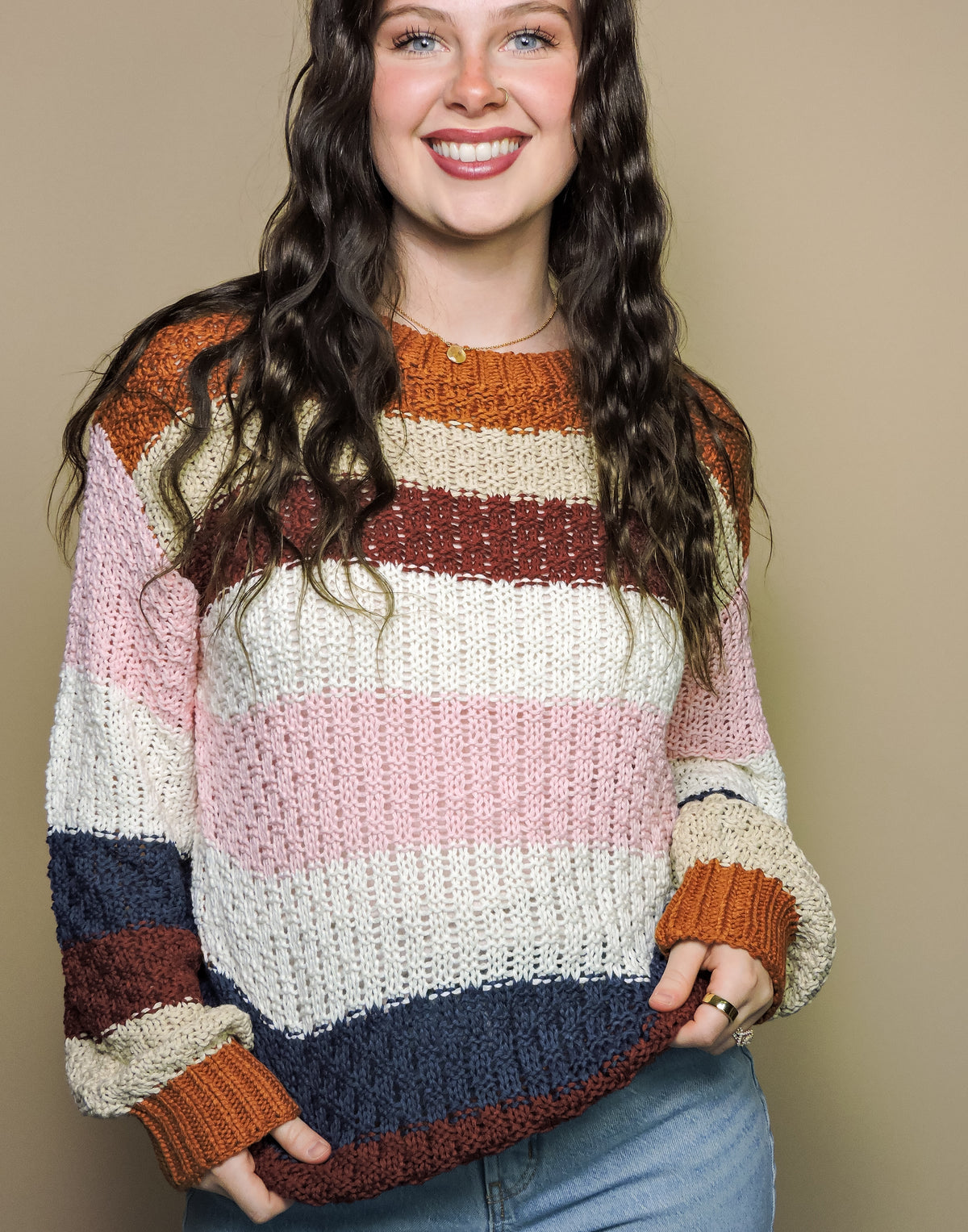 The Cocoa & Blush Sweater