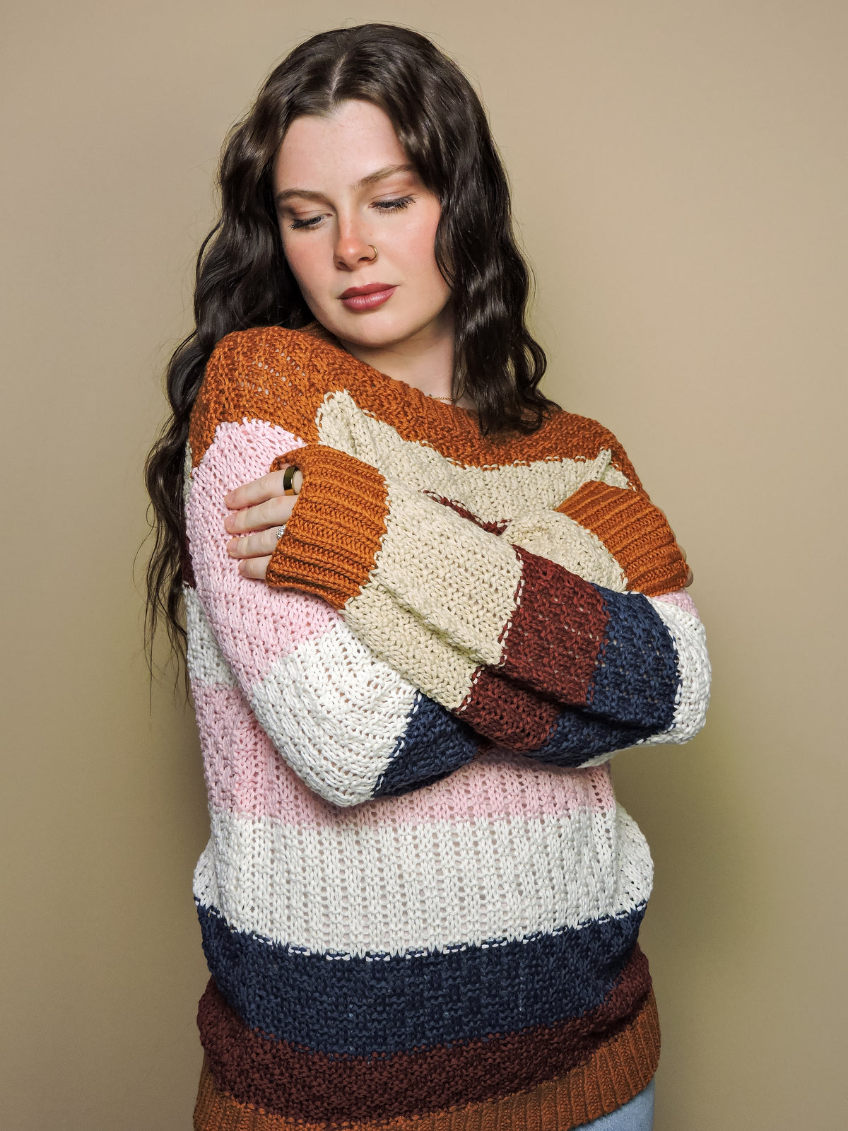 The Cocoa & Blush Sweater