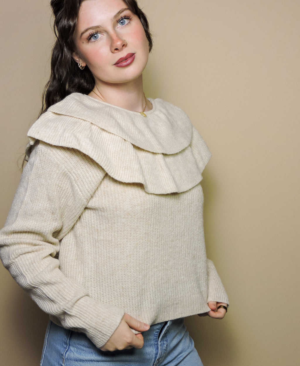 The Ruffled Oats Sweater