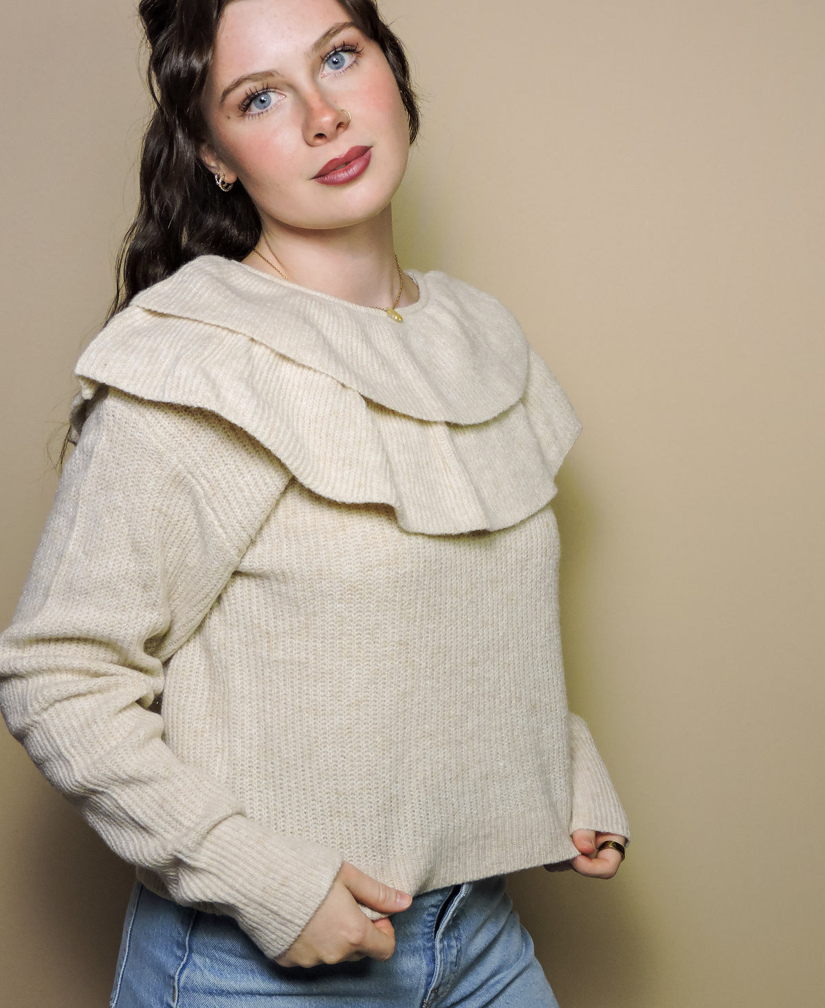 The Ruffled Oats Sweater