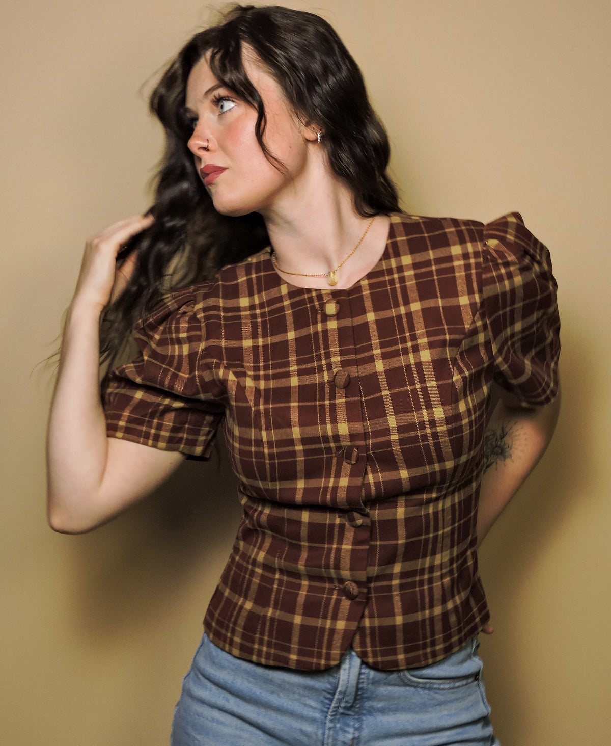 The Plaid Harvest Blouse