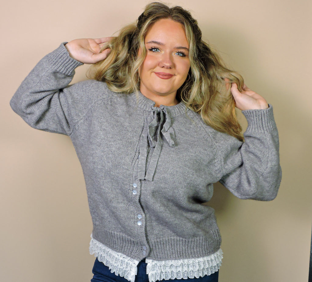 The Lace Trim Cardigan