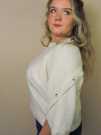 The Buttoned Sleeve Sweater