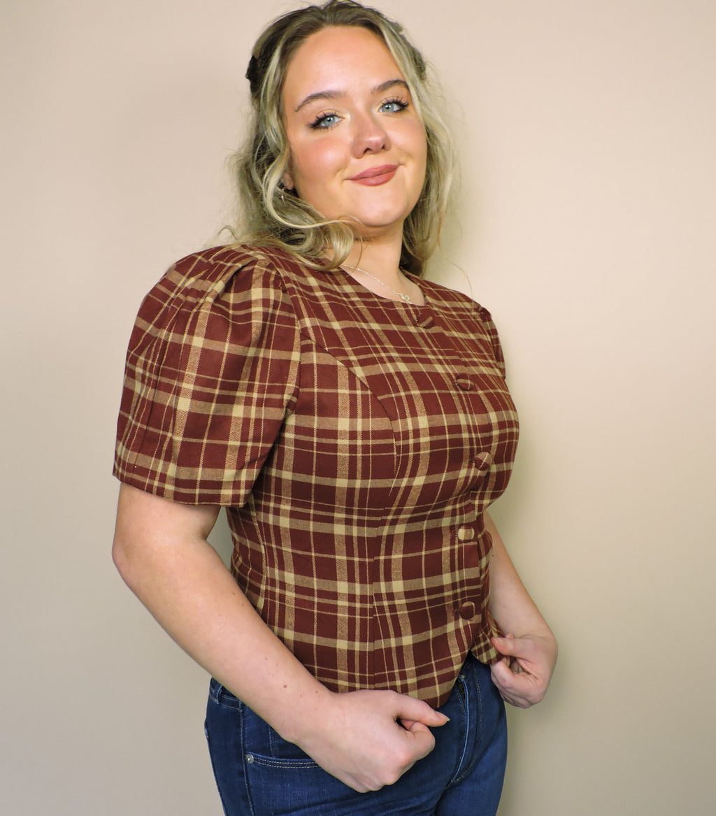 The Plaid Harvest Blouse