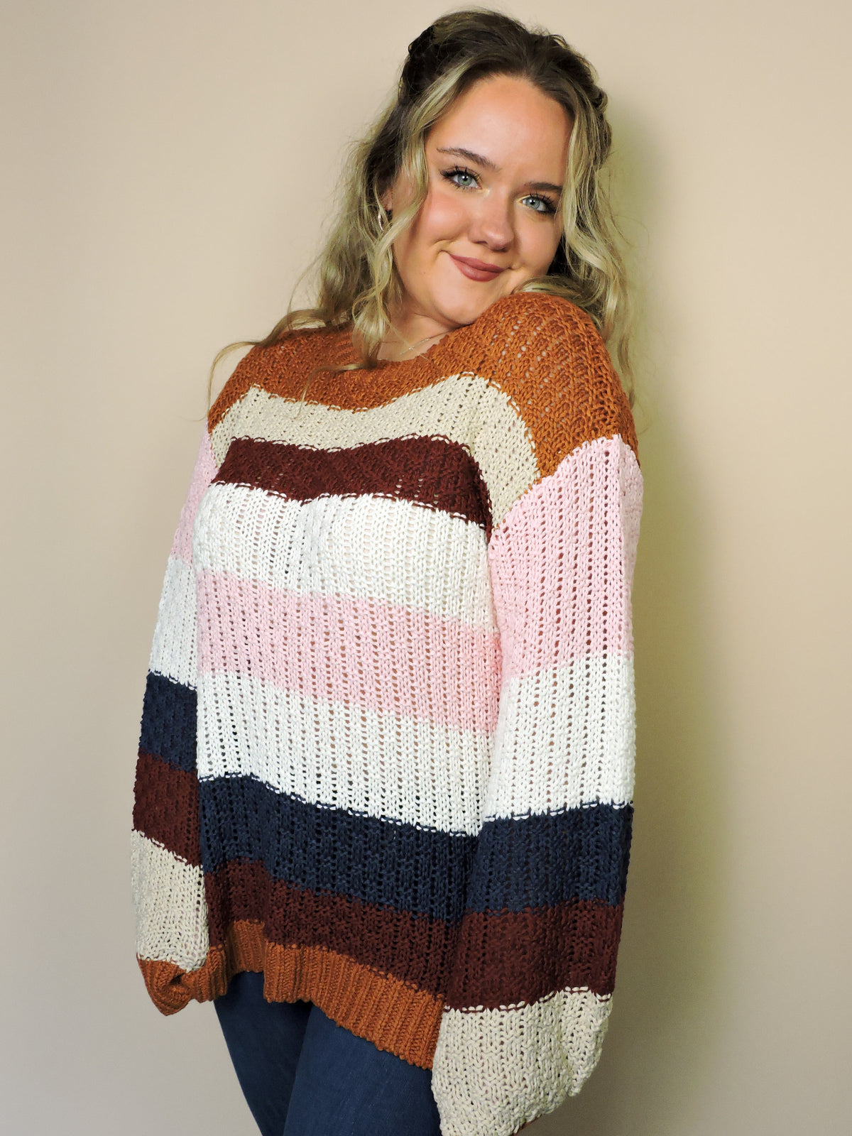 The Cocoa & Blush Sweater
